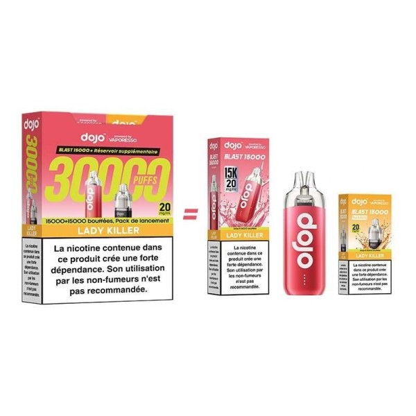 Puff Dojo Blast Bundle 30K Lady Killer - Dojo by Vaporesso