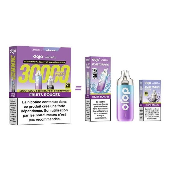 Puff Dojo Blast Bundle 30K Fruits Rouges - Dojo by Vaporesso