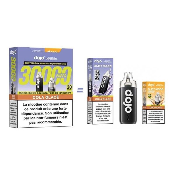 Puff Dojo Blast Bundle 30K Cola Glacé - Cigarette Électronique 30000 Bouffées