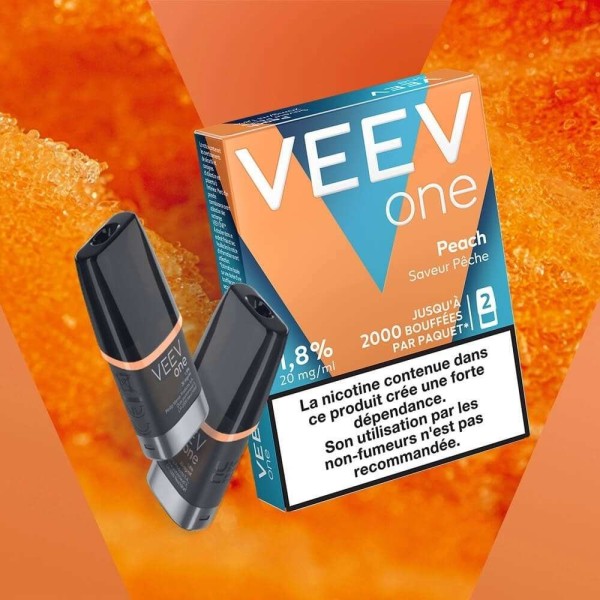 Paquet de 2 Pods pre-remplis Veev One Peach