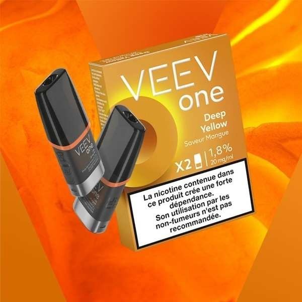 Paquet de 2 Pods pre-remplis Veev One Deep Yellow Mangue