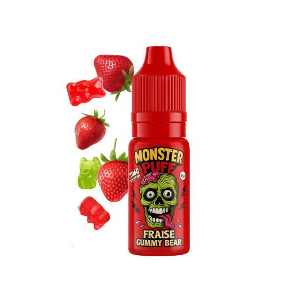 Eliquide Monster Puff 10ml Fraise Gummy Bear