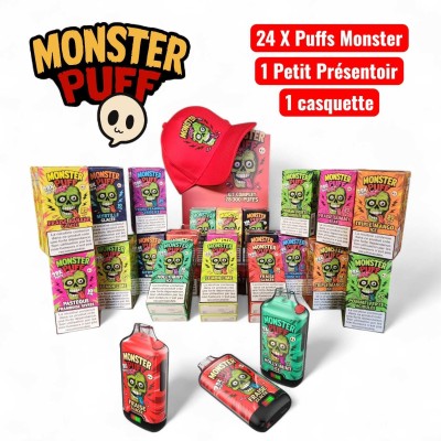 Pack 24 Puffs Monster 28K +...