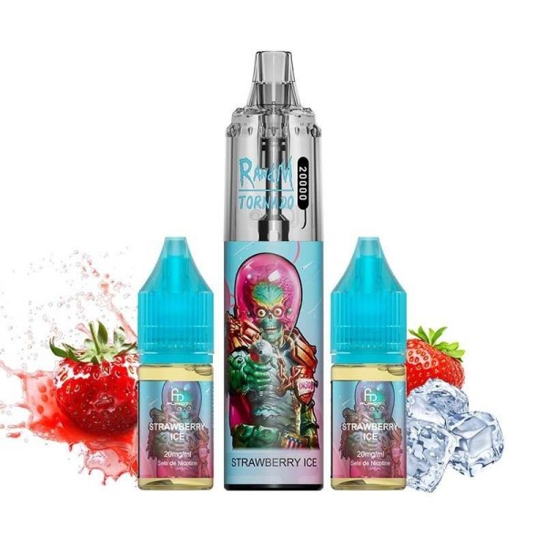 Puff Tornado RandM 20K Strawberry Ice 850mAh - Fumot